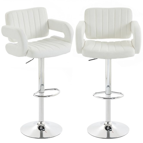 Homcom bar stools - bar, adjustable