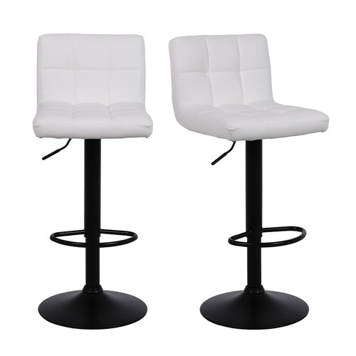 White bar stools breakfast - x,