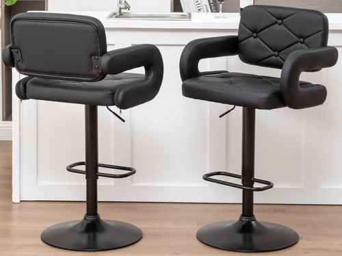Black bar stools large - bar,