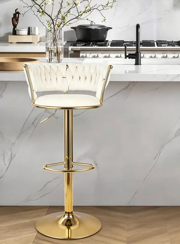 Bar stool beige - stool, metal