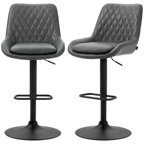 Homcom leather padded - pu, bar