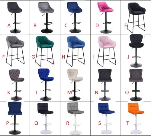 Velvet bar stools - stools, ,