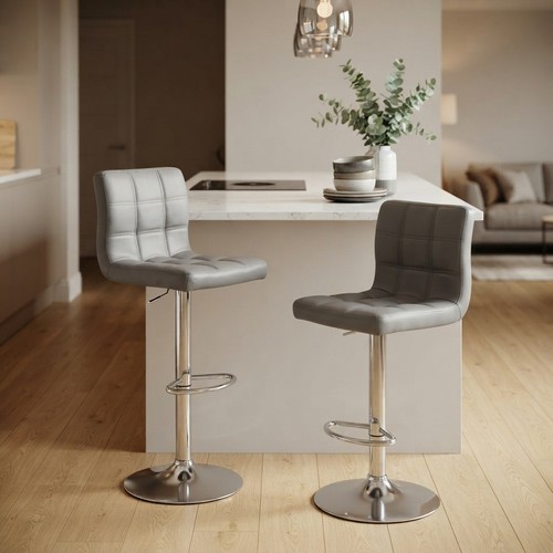 Set gray leather bar - of,