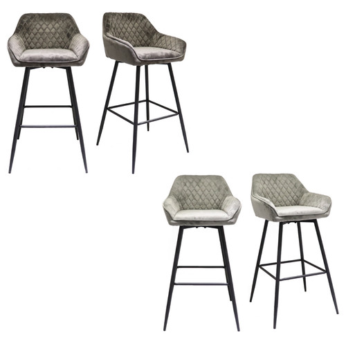 Used pair bar stools - pair, fabric
