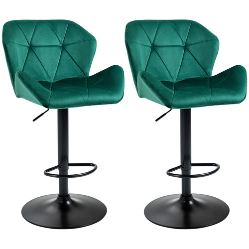 Homcom set velvet touch - 2, velvet-touch