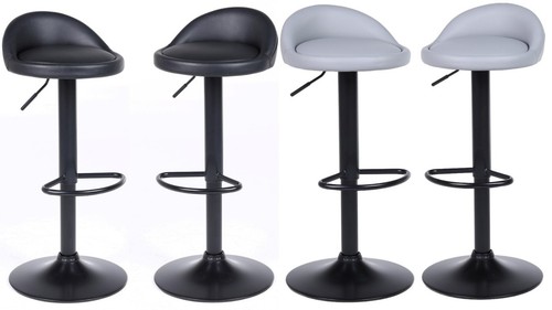 Bar stools faux leather - 2x,