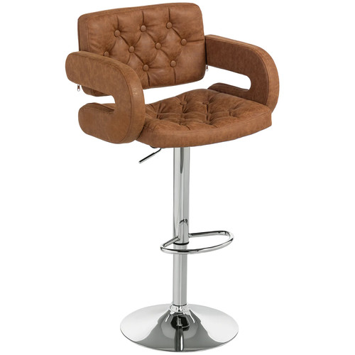 Homcom swivel bar stool - bar,