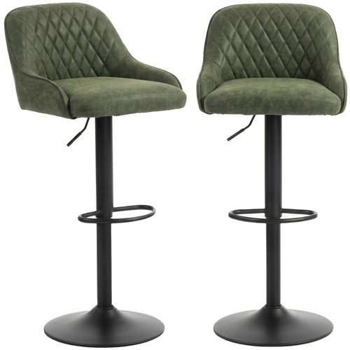 Homcom bar stools set 2 - bar,