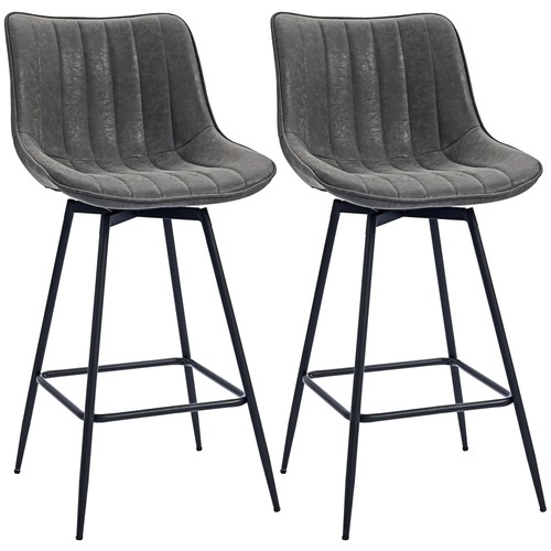 Homcom swivel bar stools - homcom,