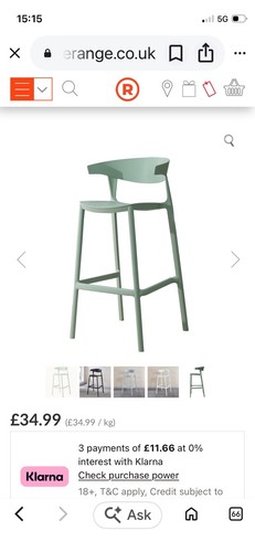 Two bar stools from the - two,