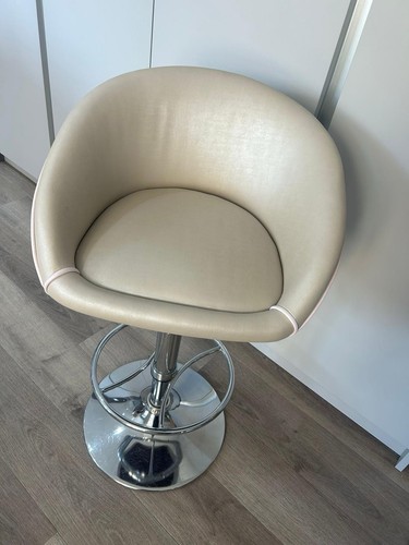 Beige faux leather - faux,