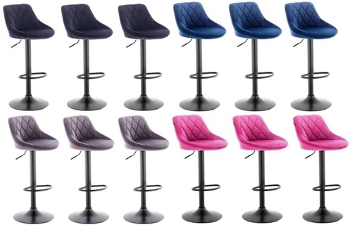 Velvet bar stools set - bar,