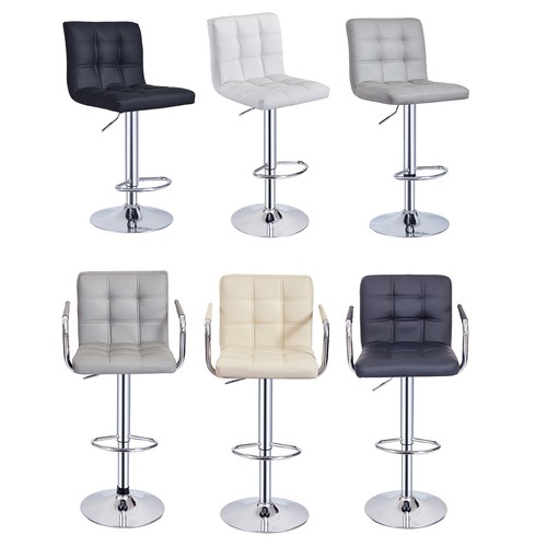 2pcs faux leather - faux, stools