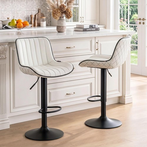 Younuoke white bar stools - white,