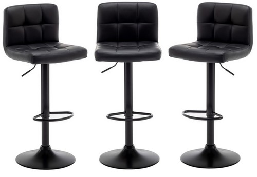 Black bar stools - black,
