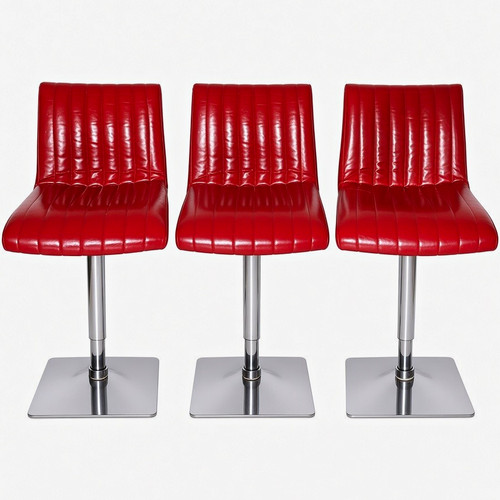 Set red faux leather - of,