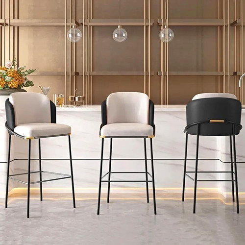 Black white faux leather - black/white,